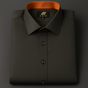 Boski Gray Collar Pati Shalwar Kameez