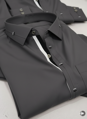 Zair Grey Collar Shalwar Kameez Design 1