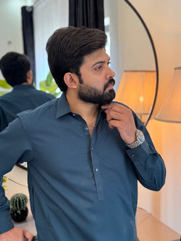 Zair Wash & Wear - Emerald Green Double Stitched Shalwar kameez