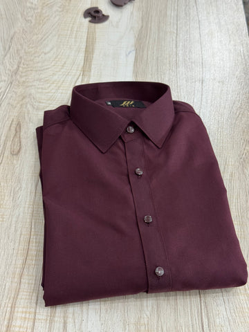 Zair Wash & Wear Maroon Double Stitched Shalwar kameez