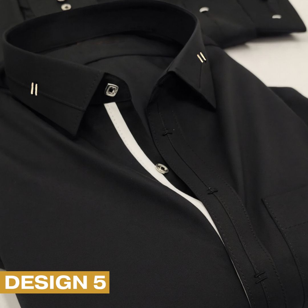 Zair.pk Black Collar Shalwar Kameez Design 5