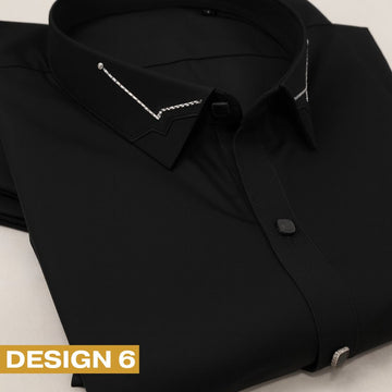 Zair.pk Black Collar Shalwar Kameez Design 6