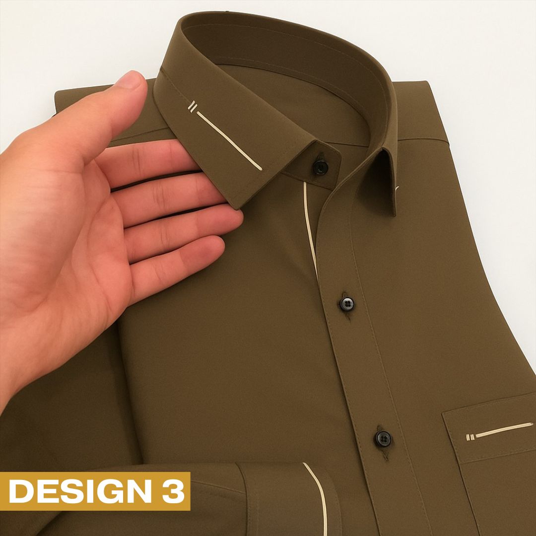 Zair Dark Brown Collar Shalwar Kameez Design 3