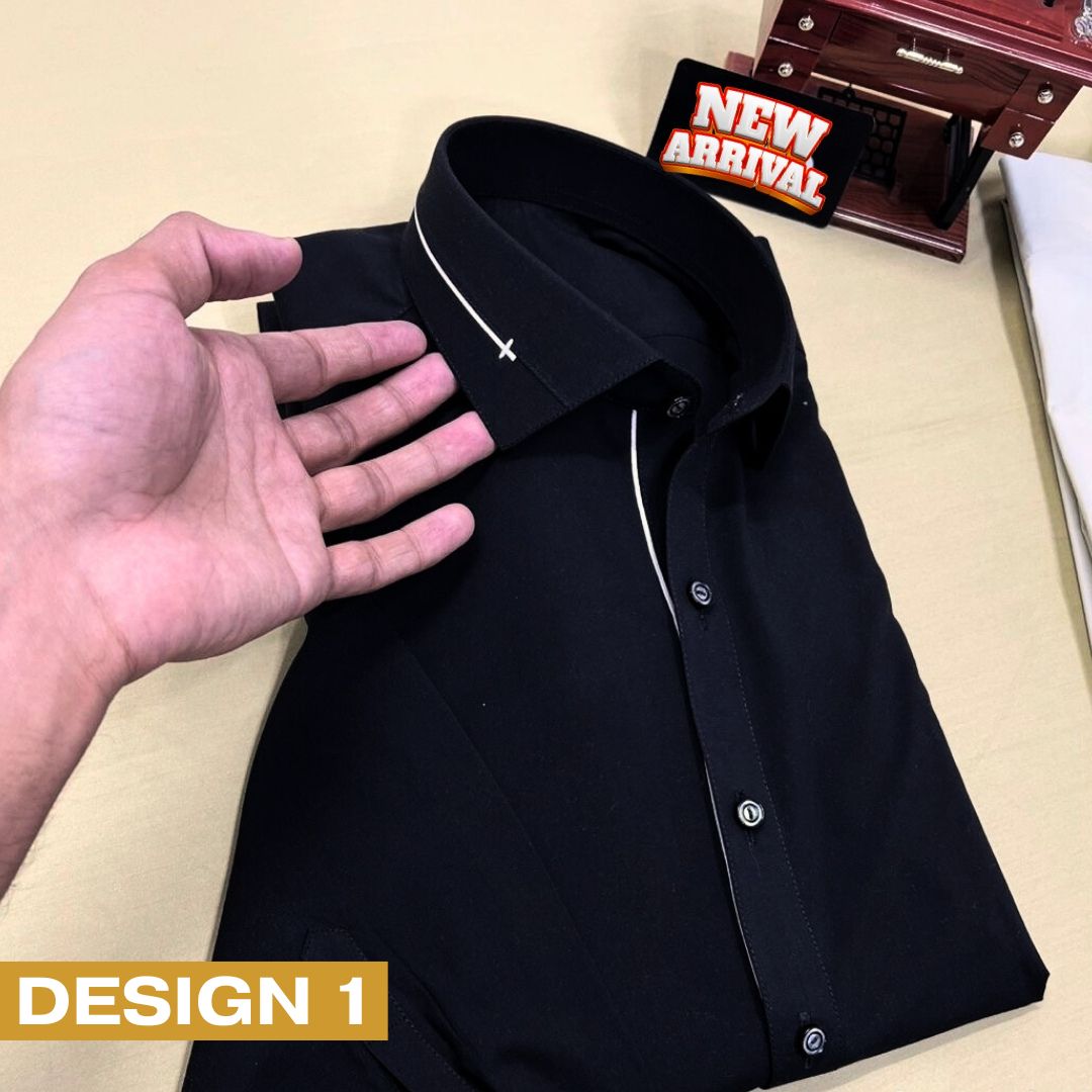 Zair.pk Black Collar Shalwar Kameez Design 1