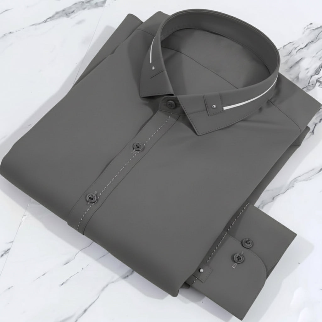 Zair Grey Collar Shalwar Kameez Design 2