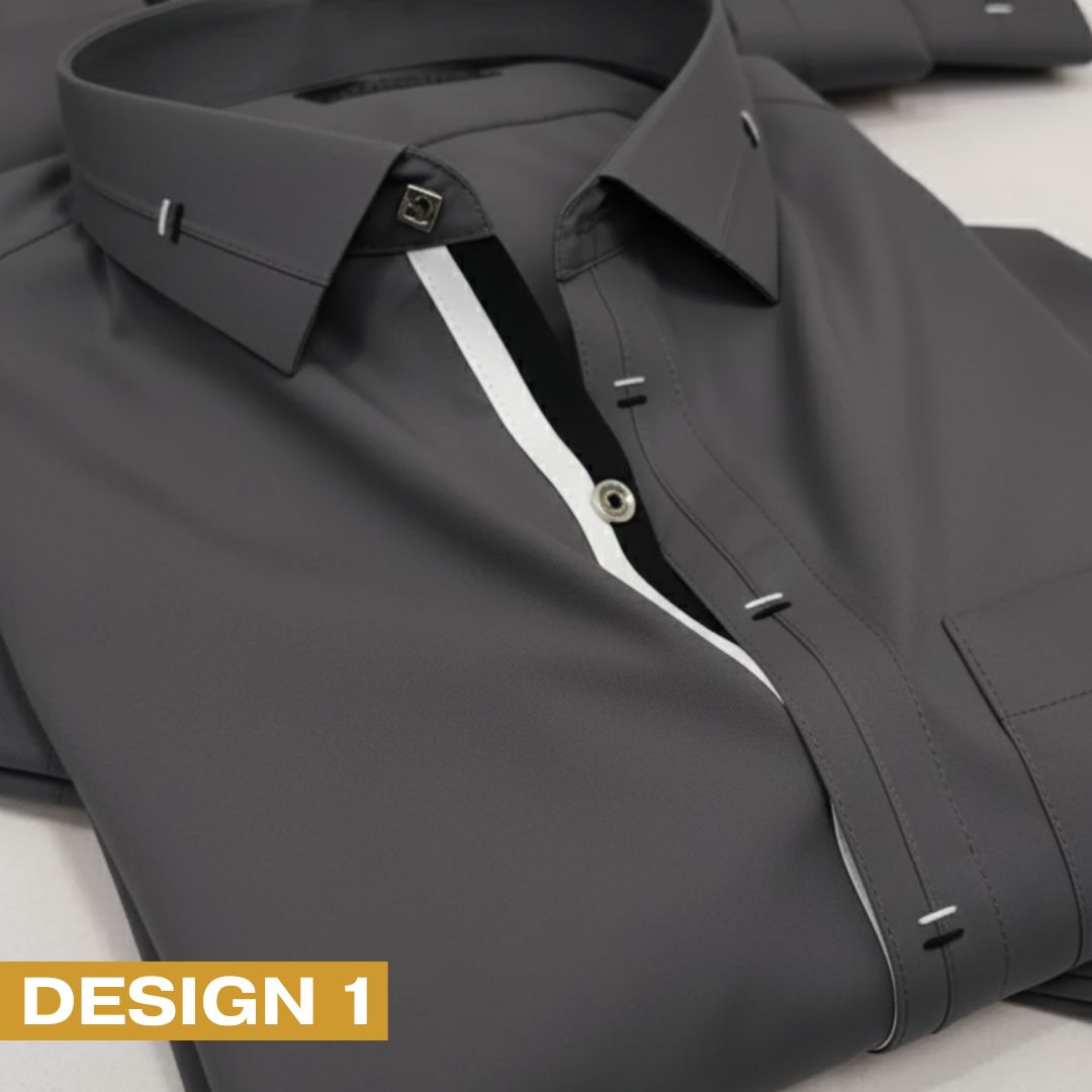 Zair Grey Collar Shalwar Kameez